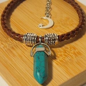 🌙Handmade Leather Charm Bracelet